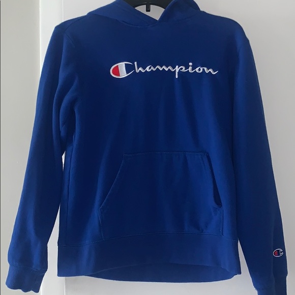 boys blue champion hoodie